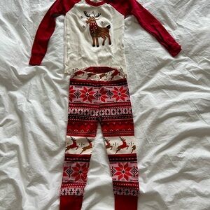 Festive Reindeer Pajama Set